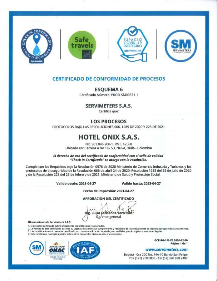 Hotel Onix T Neiva (Huila) Exterior foto